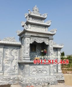 Mẫu lăng mộ đá ba đao đẹp - 98 Lăng mộ ba đao sản xuất tại Ninh Bình