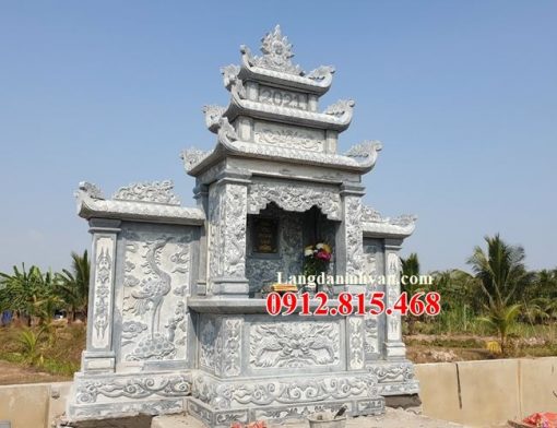 Mẫu lăng mộ đá ba đao đẹp - 98 Lăng mộ ba đao sản xuất tại Ninh Bình