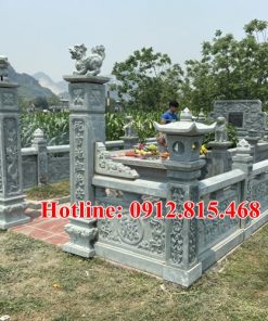 Mẫu khu mộ gia đình đẹp để tro cốt bán tại Tây Ninh 710 - Mộ đá gia đình