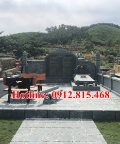 Mẫu lăng mộ đá gia đình đẹp bán tại Đà Nẵng 431 - Khu mộ gia đình