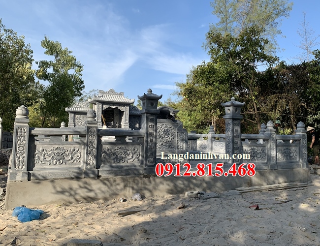 Mẫu lăng mộ đá khối đẹp bán tại Long An, Tiền Giang, Bến Tre