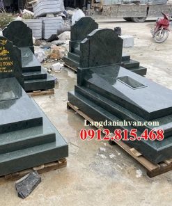 Mẫu mộ đôi đá xanh đẹp bán tại Hà Nội - Mộ đá đẹp tại Hà Nội