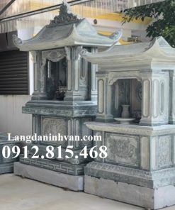 Mẫu lăng mộ đá 1 mái che để tro cốt đẹp bán tại Lâm Đồng