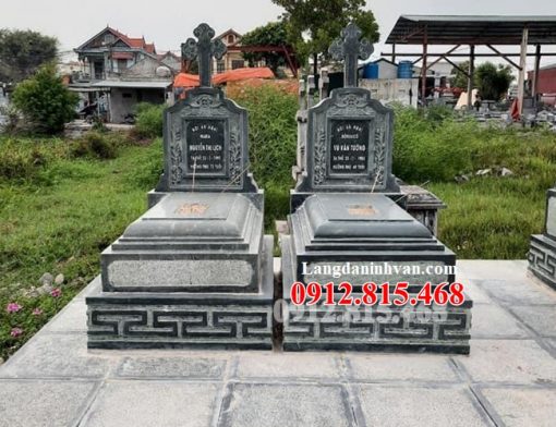 Mẫu mộ công giáo, mộ đạo thiên chúa đơn giản đẹp bán tại Hưng Yên