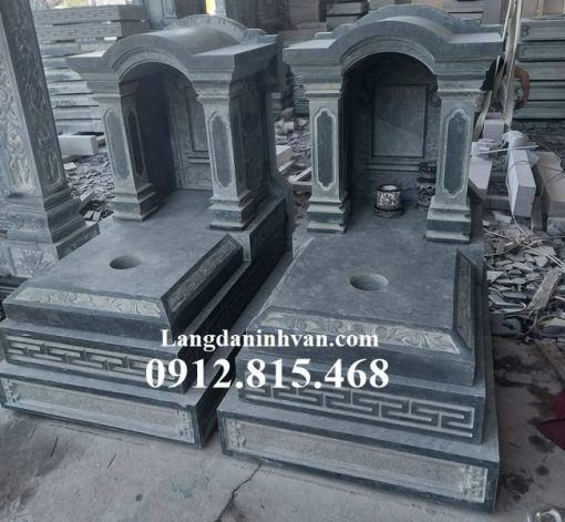 Mẫu mộ đá 1 mái cải táng, sang cát, hỏa táng, để tro cốt đẹp bán tại Lâm Đồng