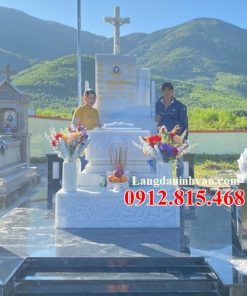 Mẫu mộ đá công giáo đẹp bán tại Ninh Thuận 25 - Bia mộ công giáo tại Ninh Thuận