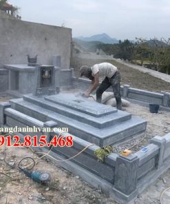 Mẫu mộ đá tam cấp đơn giản đẹp bán tại Sơn La