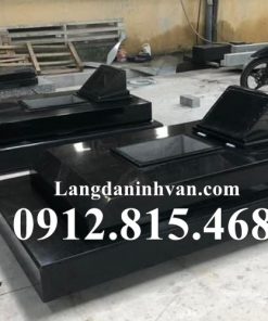 Mẫu mộ đôi đá hoa cương, granite đơn giản, hiện đại đẹp bán tại Hà Nội - Mộ đá hoa cương đẹp tại Hà Nội