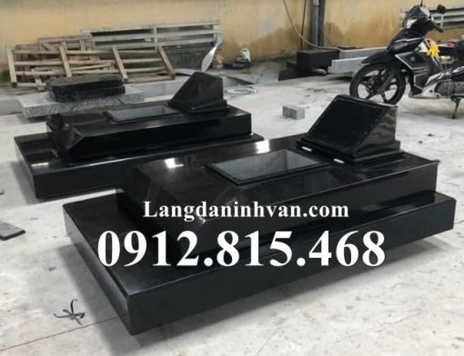 Mẫu mộ đôi đá hoa cương, granite đơn giản, hiện đại đẹp bán tại Hà Nội - Mộ đá hoa cương đẹp tại Hà Nội