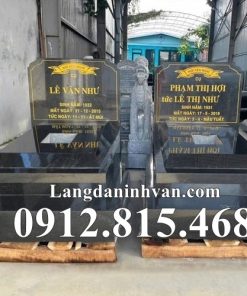 Mẫu mộ đôi đẹp đá hoa cương, granite bán tại Hà Nội - Mộ đá hoa cương tại Hà Nội