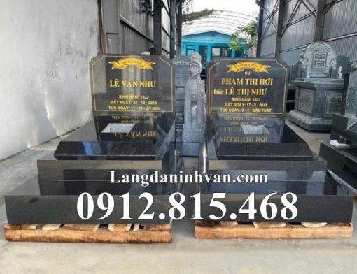 Mẫu mộ đôi đẹp đá hoa cương, granite bán tại Hà Nội - Mộ đá hoa cương tại Hà Nội