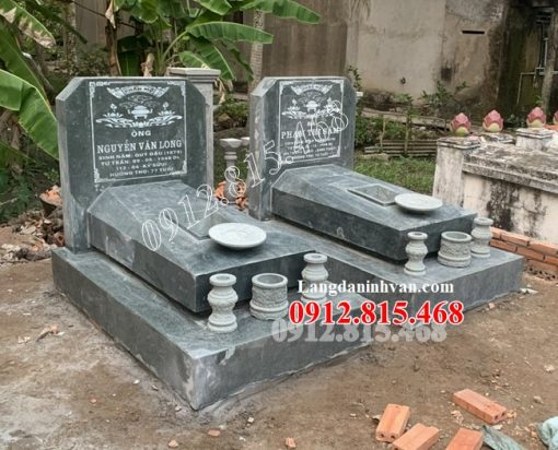 Mẫu mộ đôi đơn giản đẹp bán tại Thái Bình