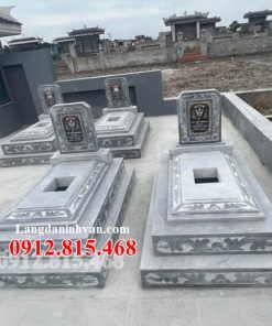 Mẫu mộ đôi, lăng mộ đôi xây tam cấp bằng đá đẹp bán tại Bắc Ninh