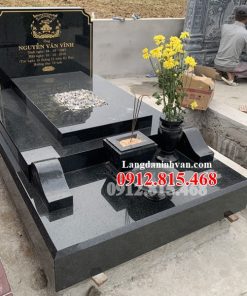 Mẫu mộ tam cấp đá hoa cương, granite đẹp nguyên khối đẹp bán tại Phú Thọ