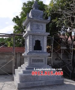 Mẫu mộ tháp sư đá đẹp bán tại Hà Nội