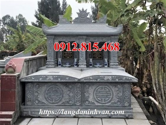 Mẫu mộ đôi đá đẹp hai mái bán tại Hà Nội 23 - Mộ đá đôi gia đình