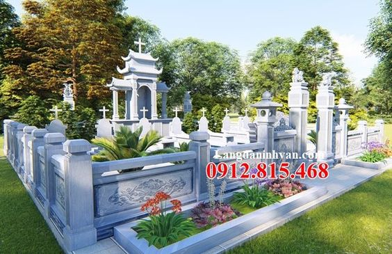 Mẫu mộ đơn đá vàng đẹp hoa văn tinh xảo chuẩn phong thủy