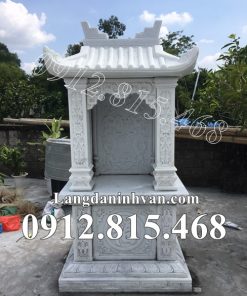 Mẫu cây hương ngoài trời thờ thần linh thổ địa, quan thần linh đá trắng đẹp - Bàn thờ thiên thờ thần linh