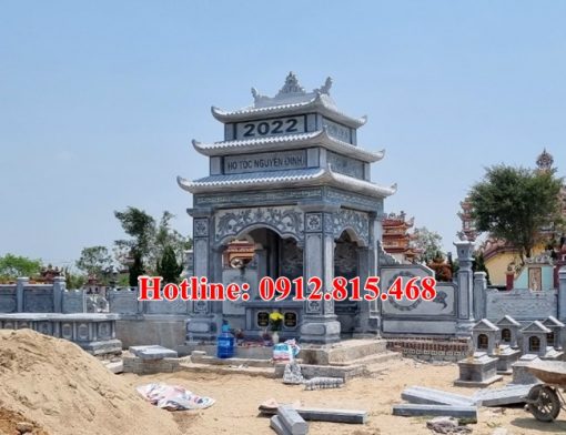 Mẫu lâu thờ, lầu thờ chung khu lăng mộ, nghĩa trang gia đình, gia tộc đẹp bán tại Bình Định