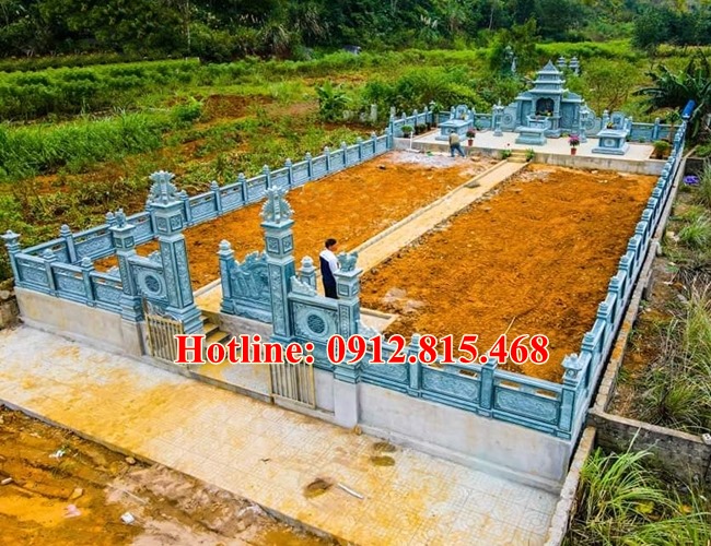 Mẫu nghĩa trang gia đình, gia tộc, dòng họ thiết kế xây tại Lai Châu hợp phong thủy