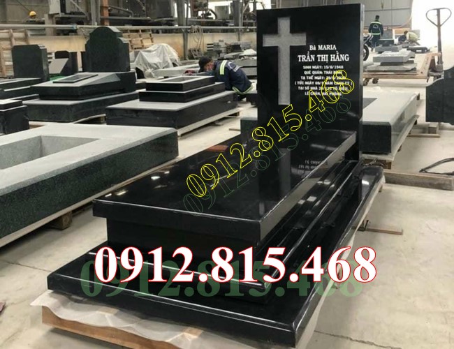 Mẫu mộ công giáo đá kim sa Ấn Độ đẹp bán tại Vĩnh Long - Nhà mồ đơn giản tại Vĩnh Long