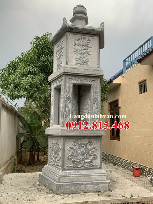Mẫu tháp ngũ giác để tro cốt đẹp bán tại An Giang