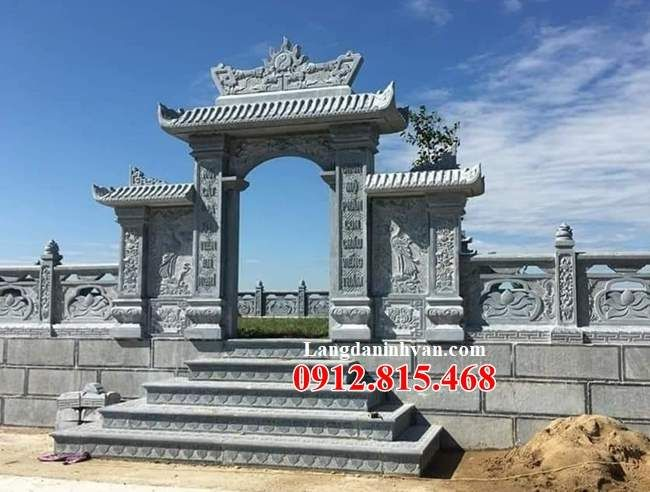 Giá cổng nhà thờ họ bằng đá xanh khối tự nhiên tại các tỉnh Miền Trung