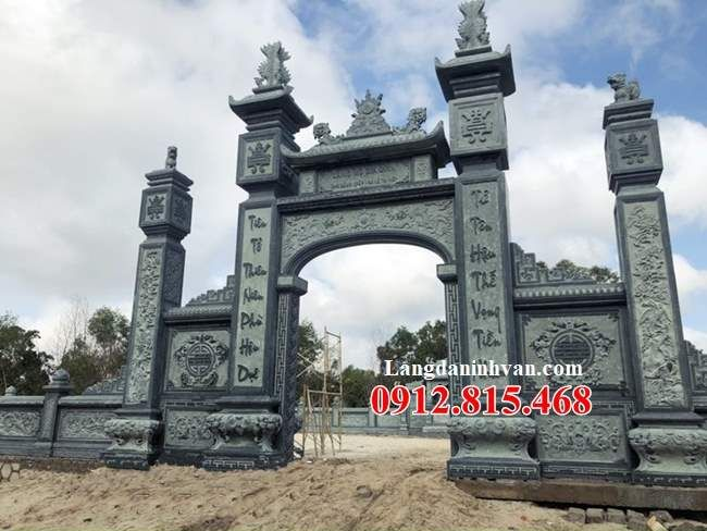 Mẫu cổng nhà thờ họ bằng đá xanh đẹp tại Quảng Nam Đà Nẵng và Huế