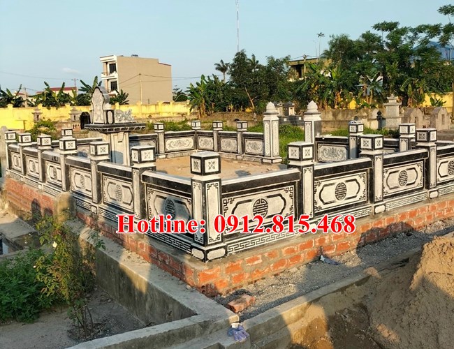 Khu mộ đá, khu lăng mộ gia đình đẹp bán, lắp đặt tại Bình Thuận