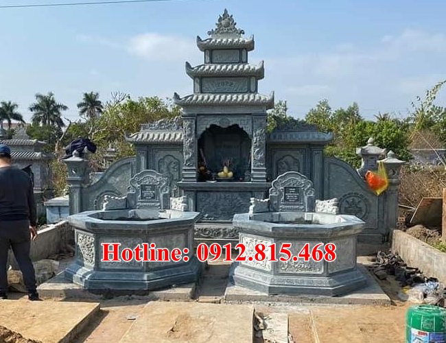 Lăng mộ đá đẹp tại Bình Thuận – Xây mẫu khu lăng mộ đá tại Bình Thuận chuẩn phong thủy