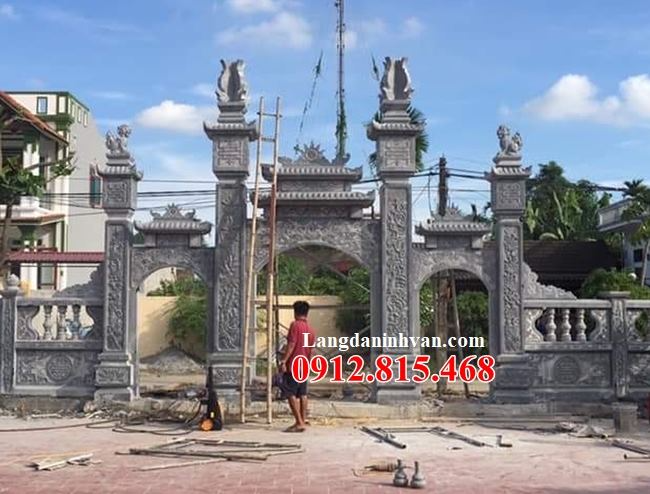 Thiết kế thi công cổng bằng đá đẹp tại Sài Gòn và các tỉnh lân cận