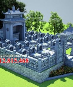 50 mẫu bản vẽ thiết kế xây khu lăng mộ đá nghĩa trang gia đình đẹp - Thiết kế xây lăng mộ
