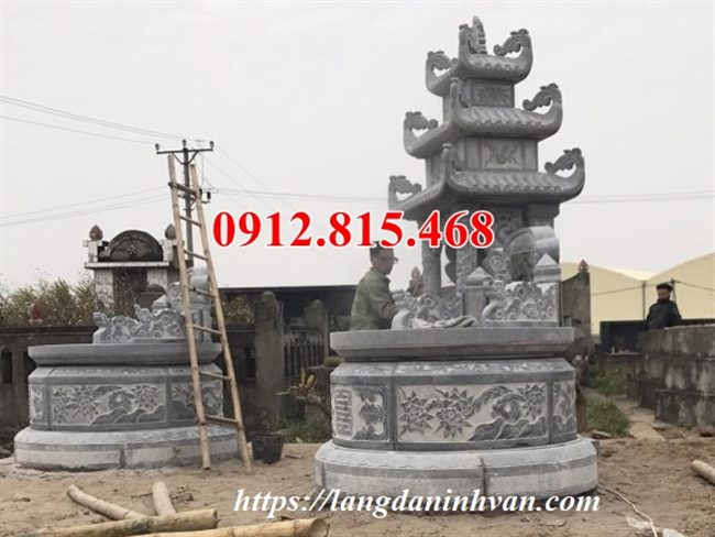 Báo giá xây mộ tròn bằng đá tự nhiên ở Bình Thuận