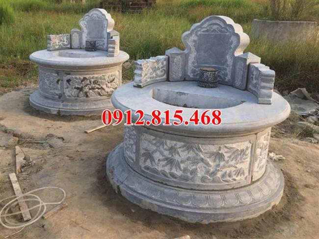 Mẫu mộ đá tròn đẹp bán và xây ở Yên Bái