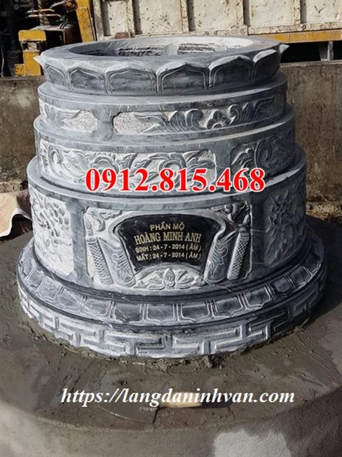 Mộ đá tròn tại Hà Giang Yên Bái Lai Châu – Bán mẫu mộ tròn đá đẹp