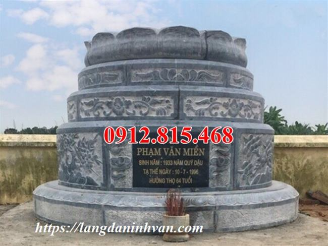 Bán mẫu mộ tròn đá đẹp giá rẻ ở Lào Cai