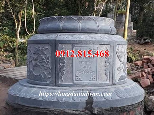Giá bán, giá xây mộ tròn đá tự nhiên ở Phú Thọ