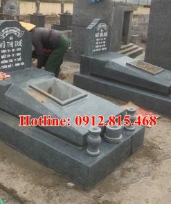 Mẫu mộ đôi đá xanh rêu đẹp bán tại Nam Định 18 – Mộ đá tại Nam Định