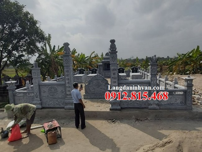 Mẫu lăng mộ gia đình đá mỹ nghệ Ninh Vân - Ninh Bình bán và lắp đặt ở Phú Thọ