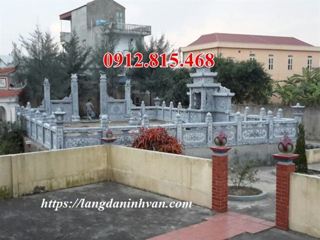 Mẫu lăng thờ, Am thờ lăng mộ đá xanh rêu cao cấp xây đẹp tại Hà Nội