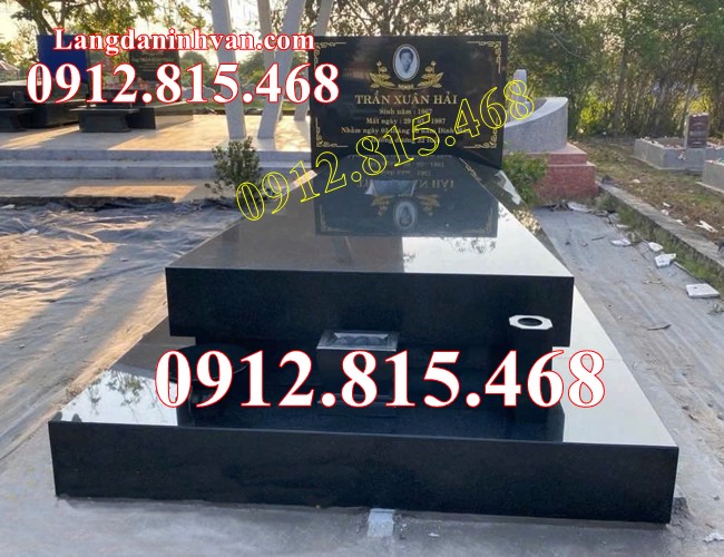 Mẫu mộ đẹp xây kim tĩnh đá hoa cương kim sa Ấn Độ - Chụp mộ đá đẹp nhất