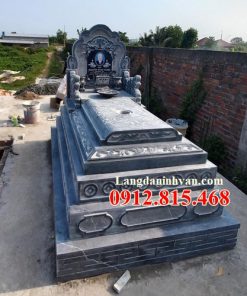 Mẫu mộ tam sơn đá đẹp nhất 2023 chế tác sản xuất tại Ninh Bình - Mộ đá đẹp nhất