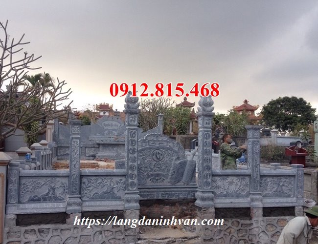 Thiết kế, xây mẫu khu lăng mộ đá gia đình đẹp tại Quảng Bình uy tín chất lượng giá rẻ
