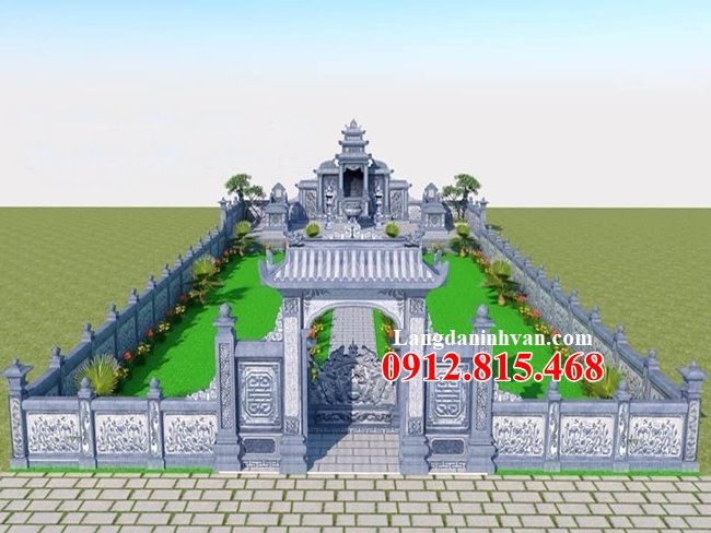 Thiết kế, xây khu lăng mộ gia đình đẹp ở Ninh Thuận