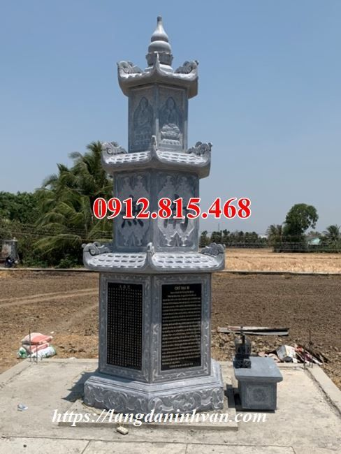 mẫu mộ đá hình tháp tại Quảng Trị đẹp