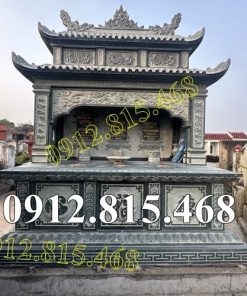 Mẫu mộ đá xanh rêu đẹp 2, 3 ngôi liền kề bán tại Thái Nguyên - Mộ đá đôi đẹp tại Thái Nguyên