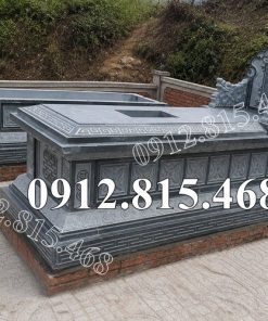 Mẫu mộ đôi đẹp đá xanh rêu Thanh Hóa bán tại Thái Nguyên - Mộ đá xanh rêu tại Thái Nguyên