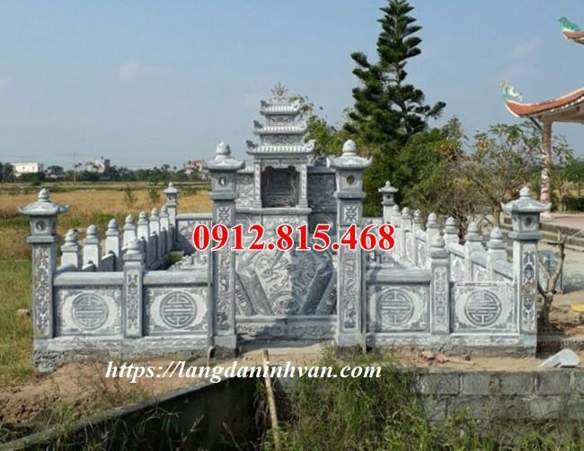 Mẫu thiết kế khuôn viên khu lăng mộ, nghĩa trang gia đình, dòng họ