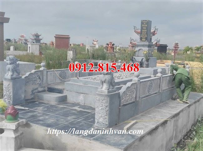 Mẫu thiết kế khu lăng mộ, nghĩa trang gia đình tại Phú Thọ đẹp kích thước hợp phong thủy