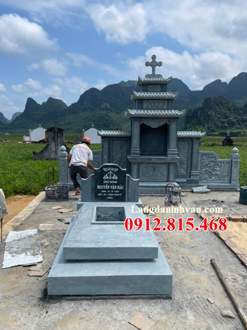Mẫu mộ công giáo, mộ đạo thiên chúa đơn giản đẹp bán tại Quảng Ninh